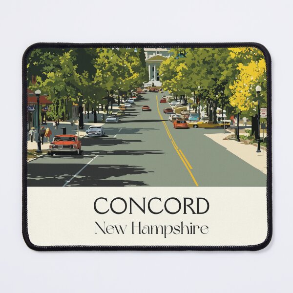 Item preview, Concord New Hampshire Travel Poster | Vintage State House Wall Art designed and sold by TuncGK.