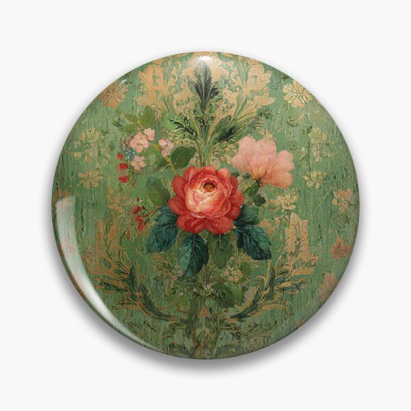 Item preview, Decoupage Vintage Scarlet Rose Damask 1900 Victorian designed and sold by GrinGalore.