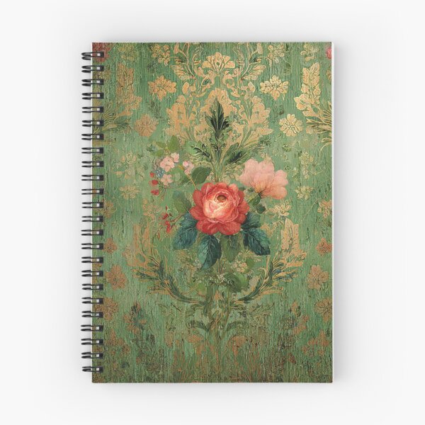 Aperçu de l'œuvre Découpage Vintage Scarlet Rose Damask 1900 Victorien créée et vendue par GrinGalore.