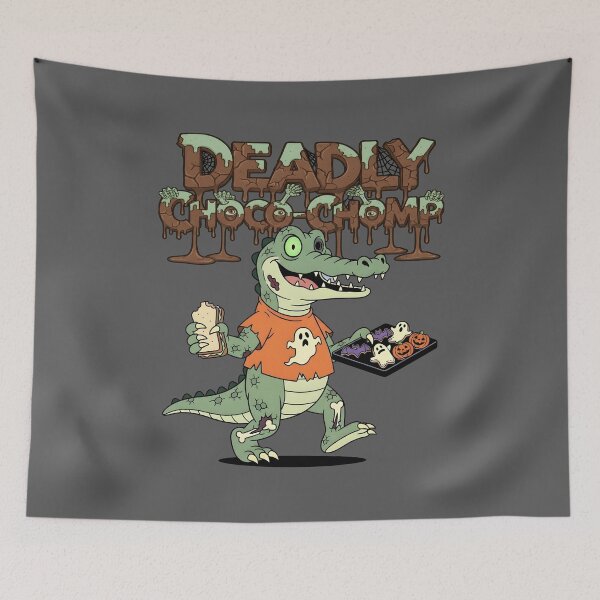Item preview, Deadly Choco-Chomp — Zombie Crocodile Halloween designed and sold by Printed Mistakes.