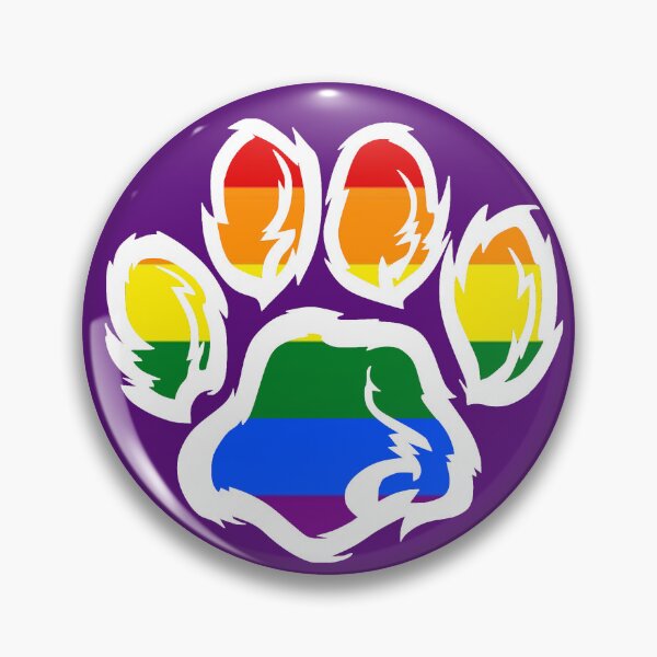 Item preview, LGBTQ Pride Paw, Ally Furry Rainbow designed and sold by Surfer Dave Designs.