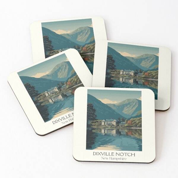 Item preview, Dixville Notch NH Travel Poster | Vintage Lake Gloriette Wall Art designed and sold by TuncGK.
