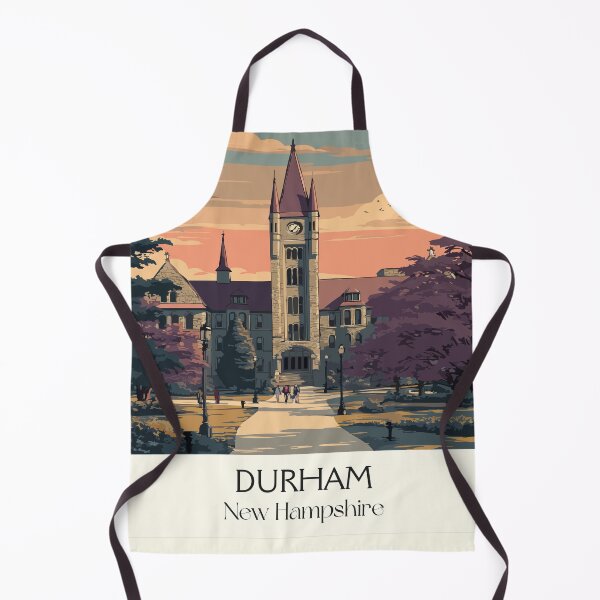 Item preview, Durham New Hampshire Travel Poster | Vintage University of New Hampshire Art designed and sold by TuncGK.