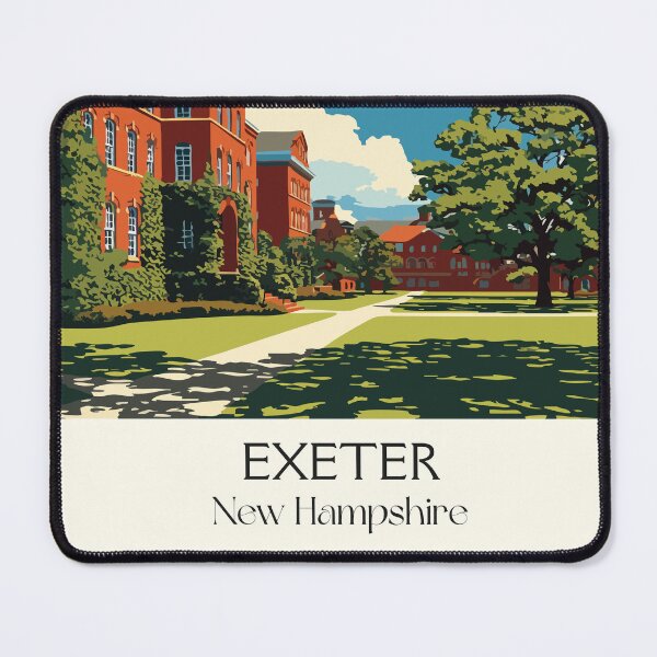 Item preview, Exeter New Hampshire Travel Poster | Phillips Exeter Academy Wall Art designed and sold by TuncGK.