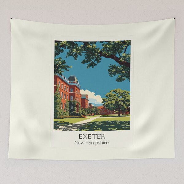 Item preview, Exeter New Hampshire Travel Poster | Phillips Exeter Academy Wall Art designed and sold by TuncGK.
