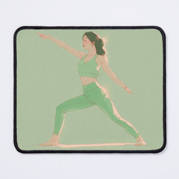Item preview, Yoga Pose Illustration – Minimal Wellness Art 2 designed and sold by AsaanaDesign.
