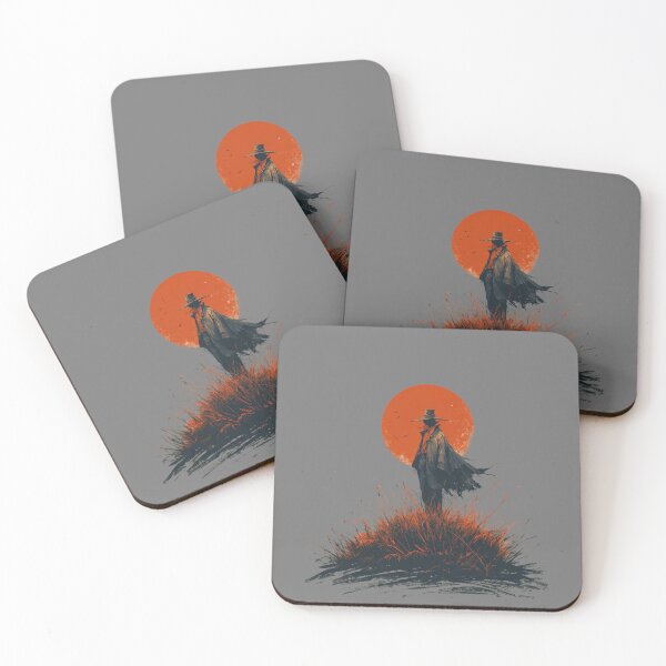 Item preview, Pumpkin head scarecrow under a red full moon – Halloween Gothic Design designed and sold by Meiersbeste.