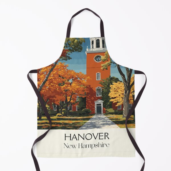 Item preview, Hanover New Hampshire Travel Poster | Vintage Dartmouth College Wall Art designed and sold by TuncGK.