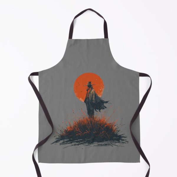 Item preview, Pumpkin head scarecrow under a red full moon – Halloween Gothic Design designed and sold by Meiersbeste.