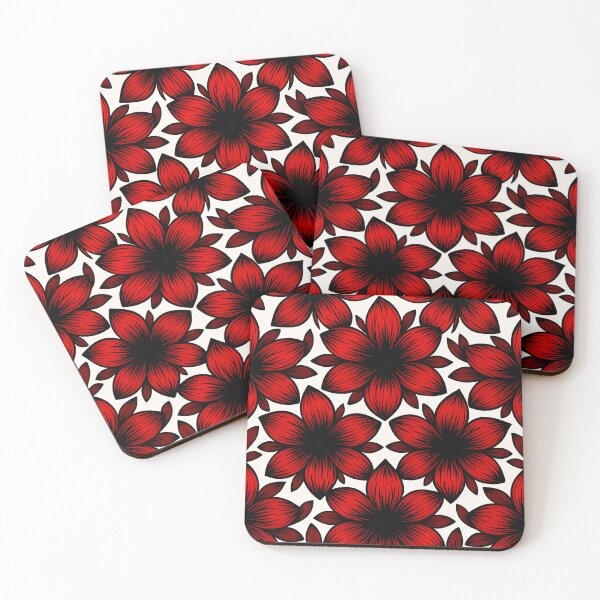 Item preview, Crimson Bloom Pattern designed and sold by Kaleidoscope Print.