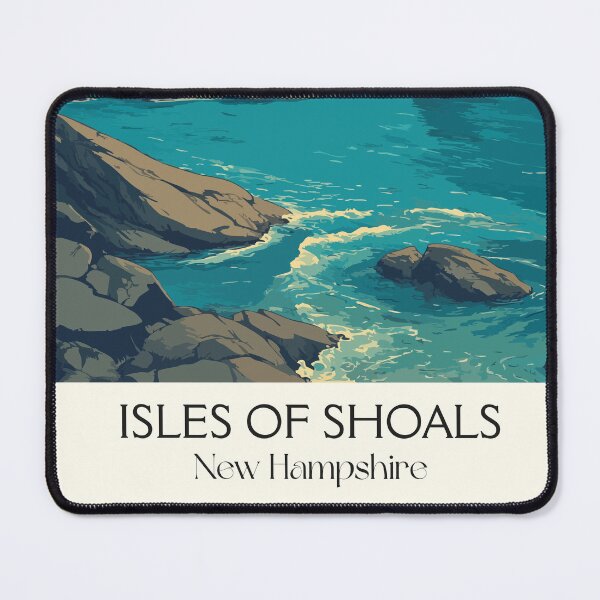 Item preview, Isles of Shoals NH Travel Poster | Vintage New England Coast Wall Art designed and sold by TuncGK.
