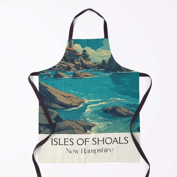 Item preview, Isles of Shoals NH Travel Poster | Vintage New England Coast Wall Art designed and sold by TuncGK.