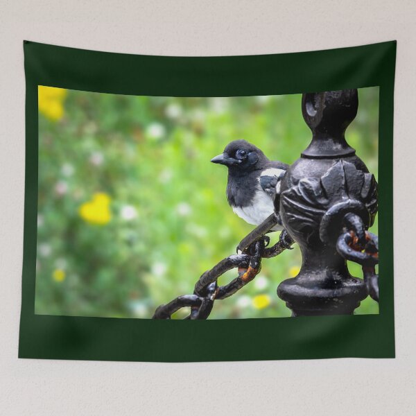 Item preview, Eurasian Magpie On a Chain designed and sold by JacobCPhotos.