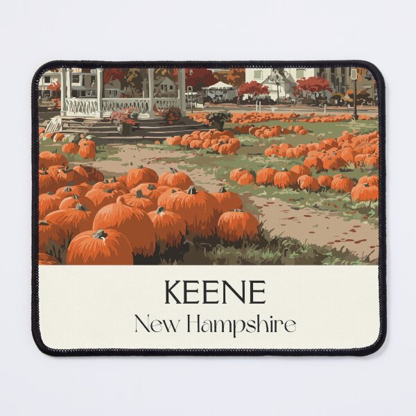 Item preview, Keene New Hampshire Travel Poster | Vintage New England Town in Autumn Art designed and sold by TuncGK.