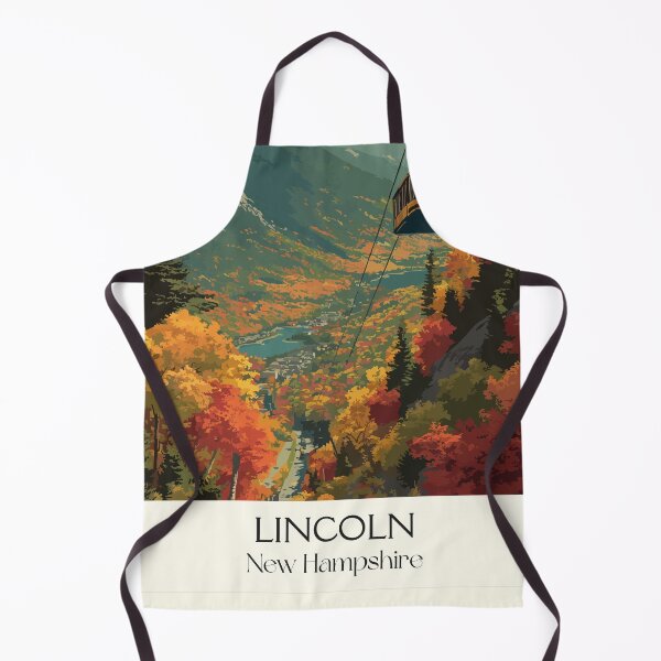 Item preview, Lincoln New Hampshire Travel Poster | Vintage White Mountains Mill Town Art designed and sold by TuncGK.