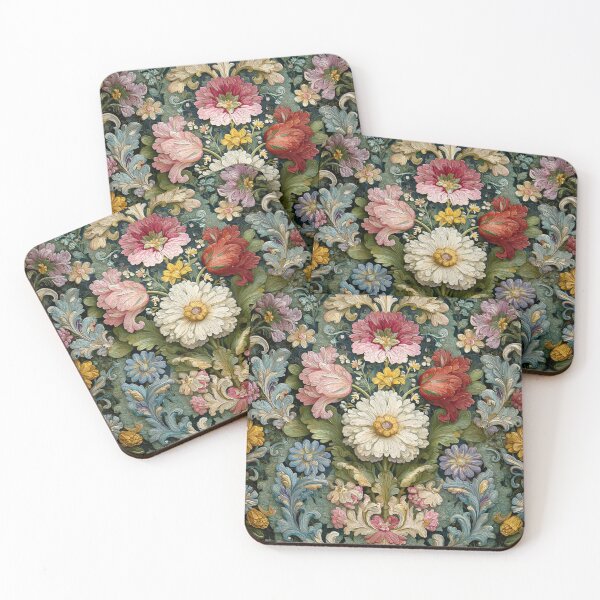 Item preview, Decoupage Vintage Bouquet of Flowers Damask 1900 Victorian designed and sold by GrinGalore.