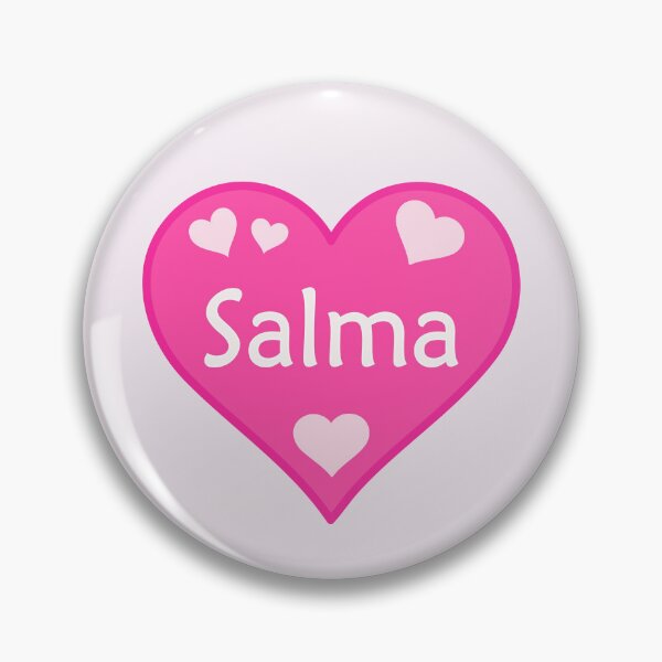 Artikelvorschau, Salma Name Rosa Herz entworfen und verkauft von Jeallan Designs.