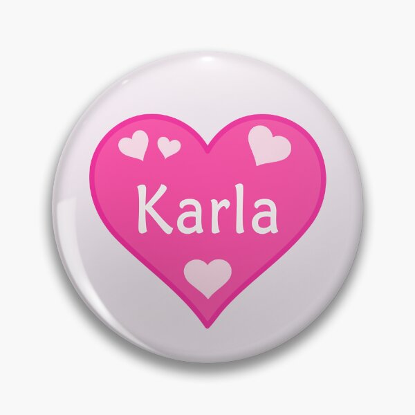 Item preview, Karla Name Pink Heart  designed and sold by Jeallan Designs.