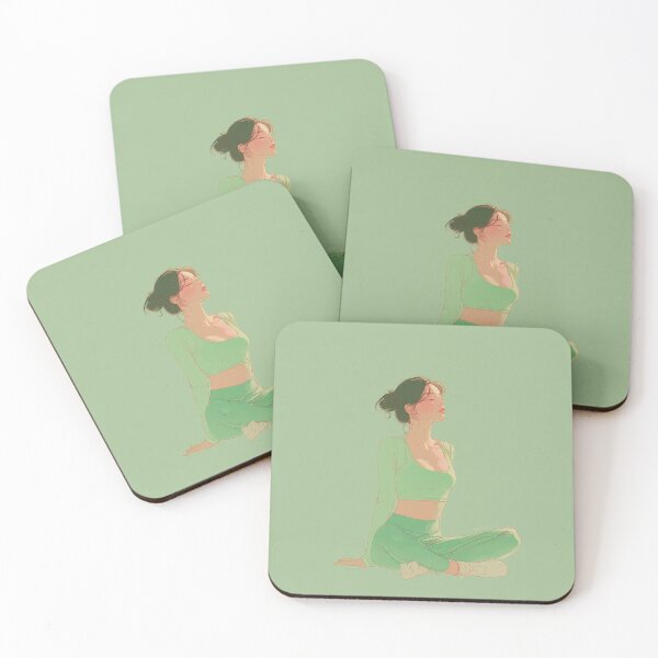 Item preview, Yoga Pose Illustration – Minimal Wellness Art 3 designed and sold by AsaanaDesign.