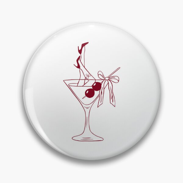 Item preview, Sexy Cocktail Glass Art – Retro Pinup Lady Drink Illustration – Burlesque Bar Design designed and sold by MiraDesignCo.