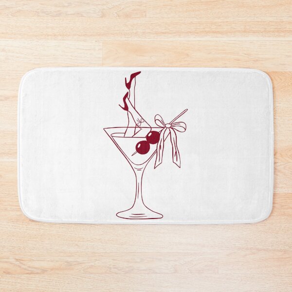 Item preview, Sexy Cocktail Glass Art – Retro Pinup Lady Drink Illustration – Burlesque Bar Design designed and sold by MiraDesignCo.