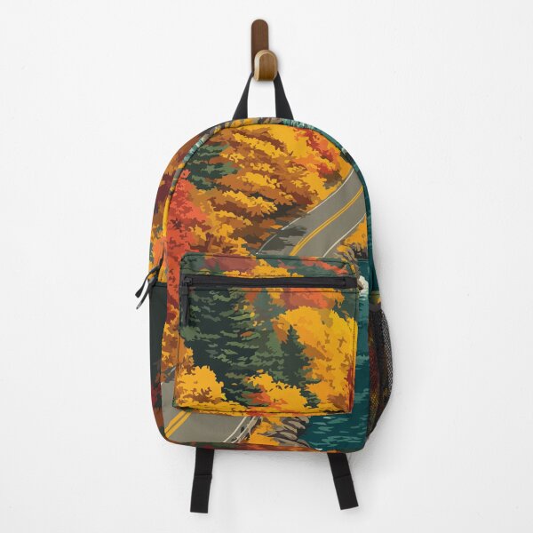 Item preview, Kancamagus Highway NH Travel Poster | Vintage Fall Foliage Scenic Drive Art designed and sold by TuncGK.