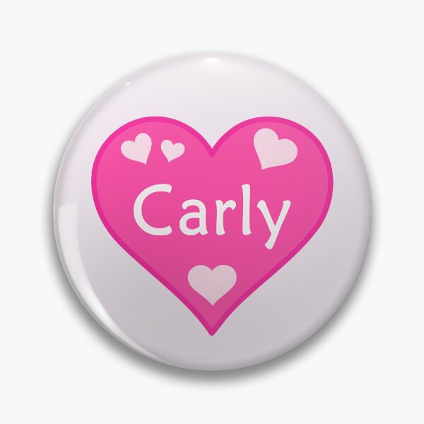 Item preview, Carly Name Pink Heart  designed and sold by Jeallan Designs.