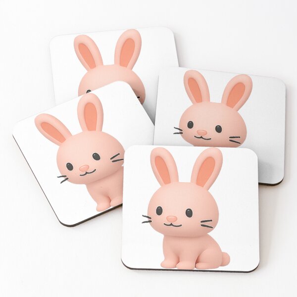 Item preview, Bunny, pink bunny, cute bunny, cartoon bunny, tiny bunny designed and sold by Nok-Thep.