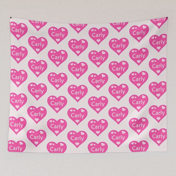 Item preview, Carly Name Pink Heart  designed and sold by Jeallan Designs.