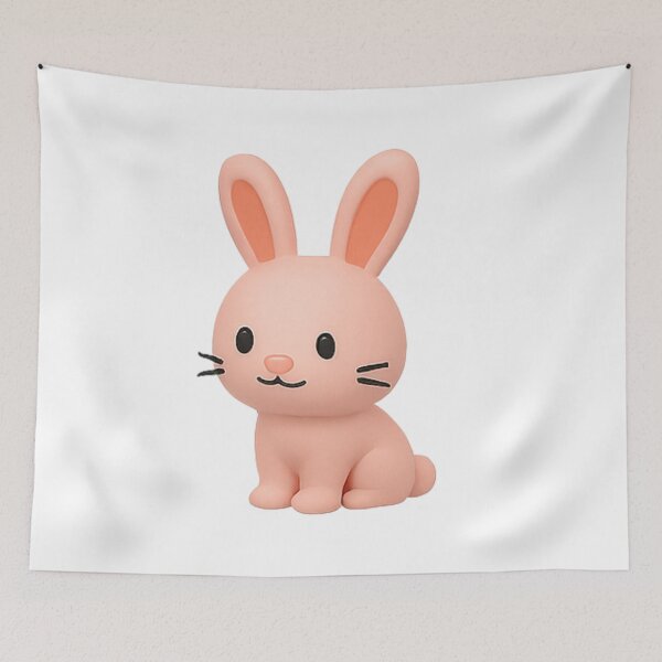 Item preview, Bunny, pink bunny, cute bunny, cartoon bunny, tiny bunny designed and sold by Nok-Thep.