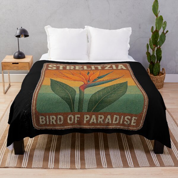 Item preview, Vintage paradise strelitzia designed and sold by artbyveresca.