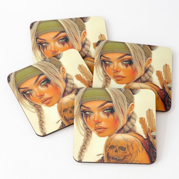 Item preview, 	Tribal Warrior Woman – Fantasy Tattoo Art designed and sold by Studioderi.