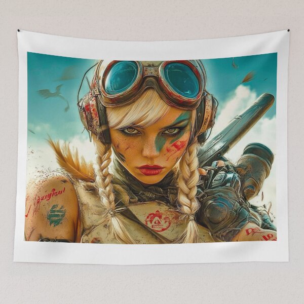 Item preview, Wasteland Valkyrie – Post Apocalyptic Warrior designed and sold by Studioderi.