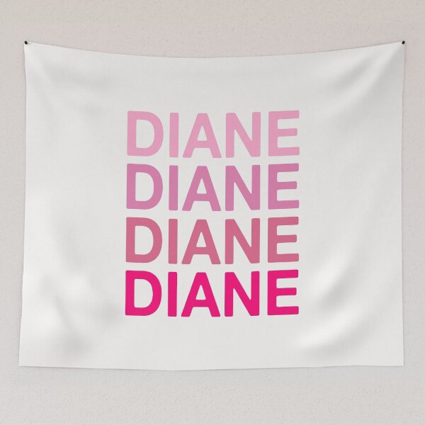 Item preview, Diane Name Pink Colors designed and sold by Jeallan Designs.