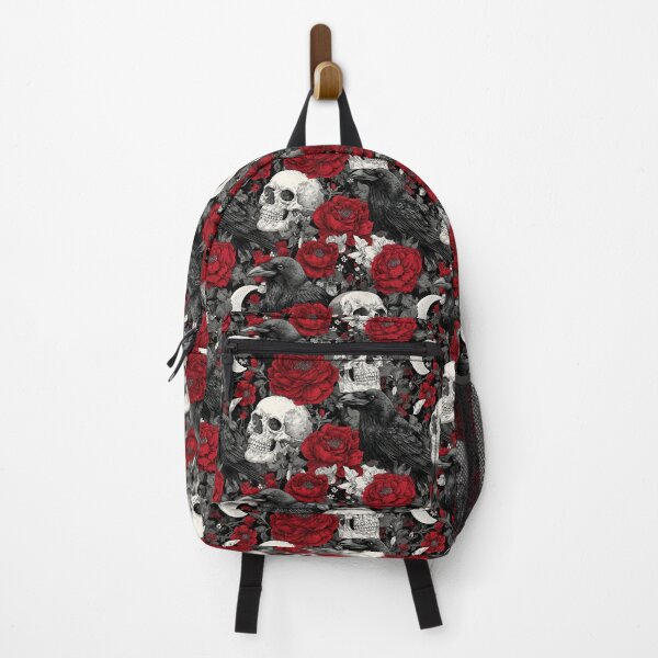 Item preview, Gothic Halloween Pattern – Ravens, Skulls and Roses designed and sold by Meiersbeste.