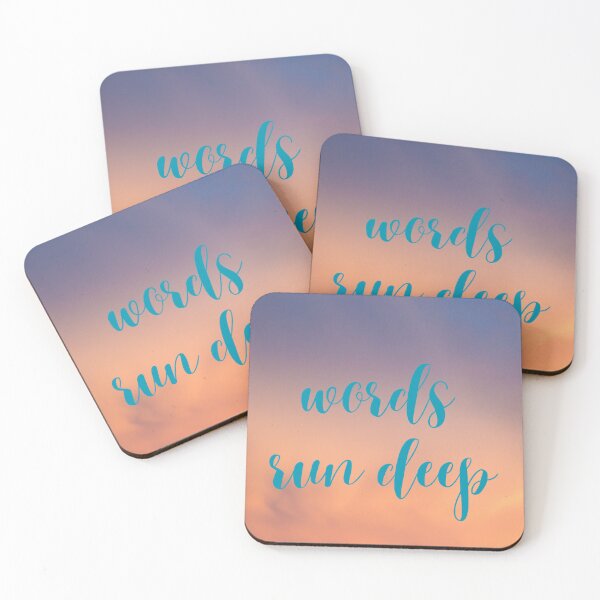 Item preview, words run deep designed and sold by Cuteenhle.