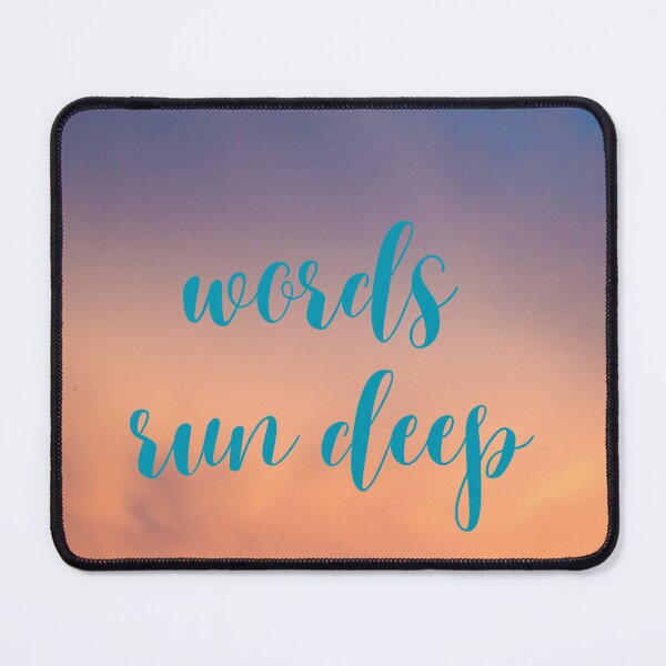Item preview, words run deep designed and sold by Cuteenhle.