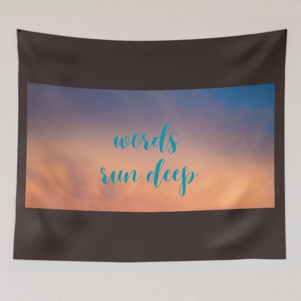Item preview, words run deep designed and sold by Cuteenhle.