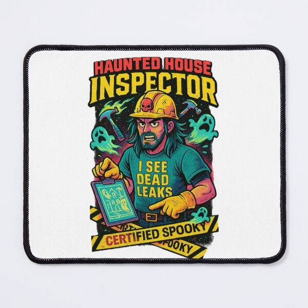 Item preview, Haunted House Inspector I See Dead Leaks - Gift for Construction Workers Art designed and sold by Jarminis.