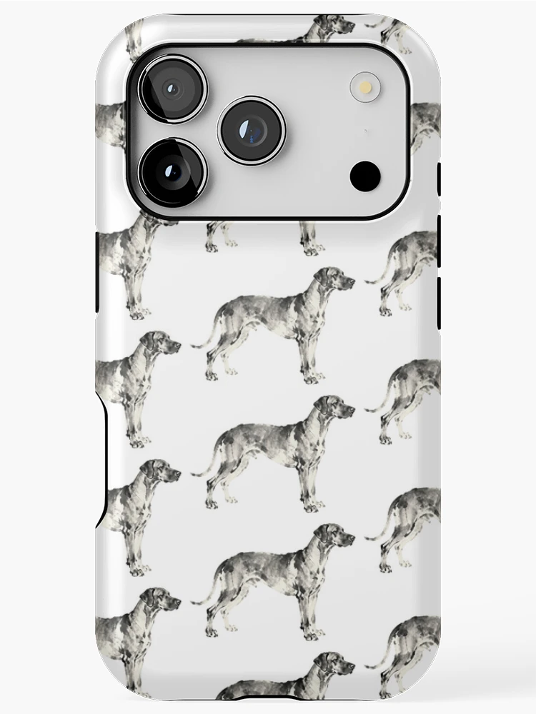 Thumbnail 1 of 4, iPhone Case, Ink Drawing Art for Rhodesian Ridgeback designed and sold by forget45studio.