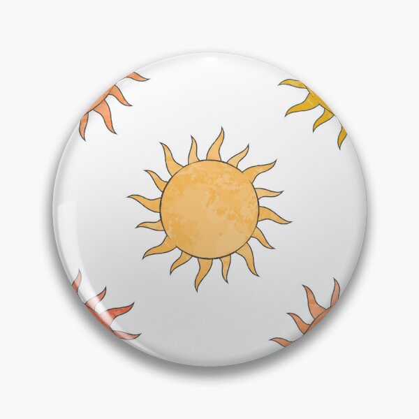 Item preview, Orange Sun Sticker Pack – Minimal Aesthetic Suns in 5 Shades designed and sold by InfiniteSticker.