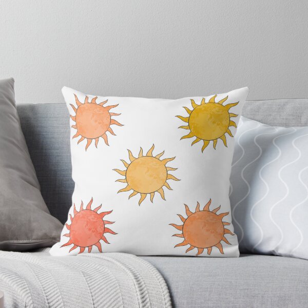 Aperçu de l'œuvre Pack d'autocollants Orange Sun – Soleils esthétiques minimalistes en 5 nuances créée et vendue par InfiniteSticker.
