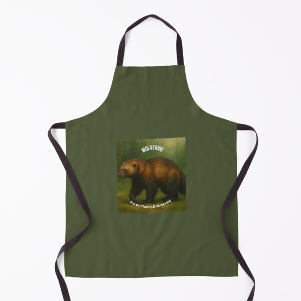 Item preview, Wolverine – Fierce, Elusive, Endangered | Geometric Wildlife Art designed and sold by GeoWild Designs.
