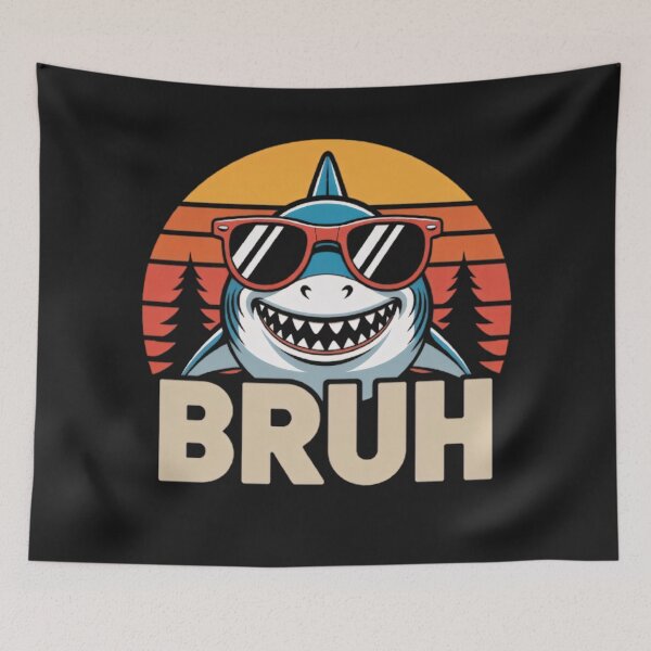 Item preview, BRUH, Funny Shark designed and sold by BugiDesignArt.