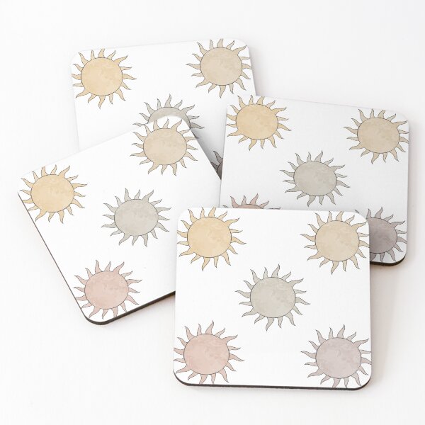 Item preview, Light Color Sun Sticker Pack – Minimal Pastel Aesthetic Suns designed and sold by InfiniteSticker.