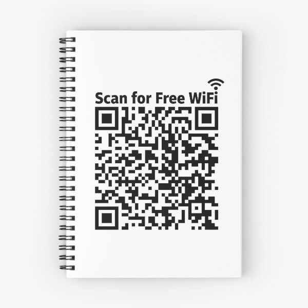 Aperçu de l'œuvre Rick Roll QR - Wi-Fi gratuit créée et vendue par Project X Design.