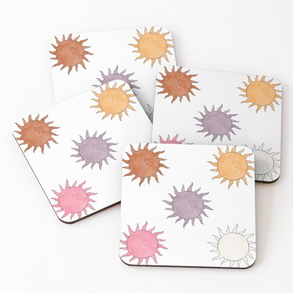 Item preview, Cute Color Sun Sticker Pack – Pastel & Aesthetic Suns designed and sold by InfiniteSticker.
