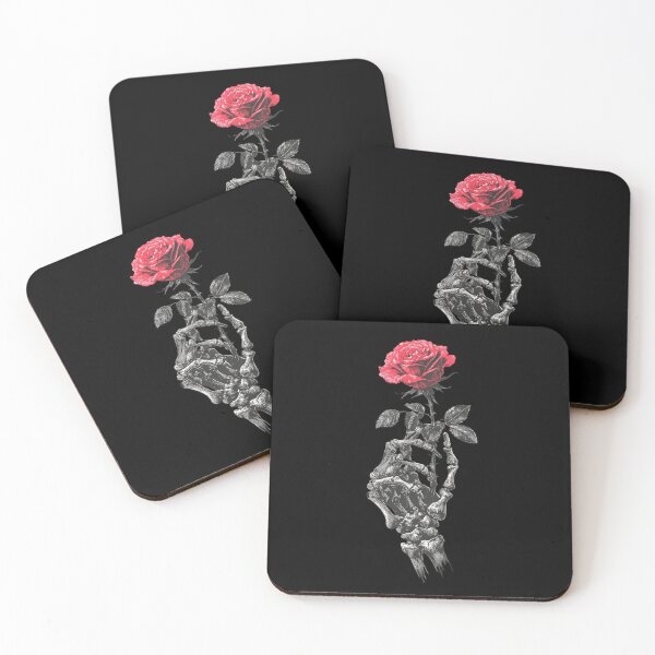 Item preview, Gothic Rose - Skeleton Hand with Red Rose Halloween Design designed and sold by Meiersbeste.