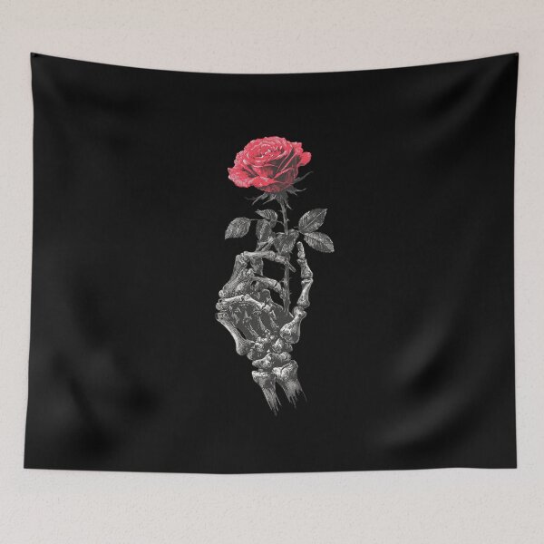 Item preview, Gothic Rose - Skeleton Hand with Red Rose Halloween Design designed and sold by Meiersbeste.