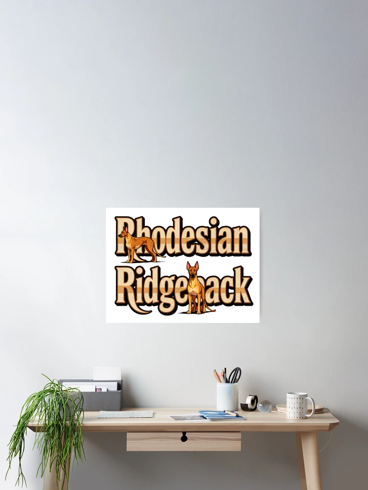 Imagen 2 de 3, Póster con la obra Rhodesian Ridgeback con Rhodesian Ridgeback, diseñada y vendida por forget45studio.